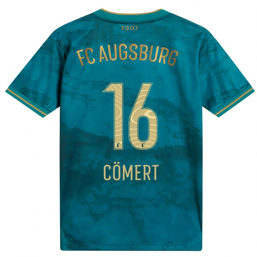 Danxen Kinder Devin Cömert #16 Grün Braun Auswärtstrikot Trikot 2026/27 T-Shirt Schweiz