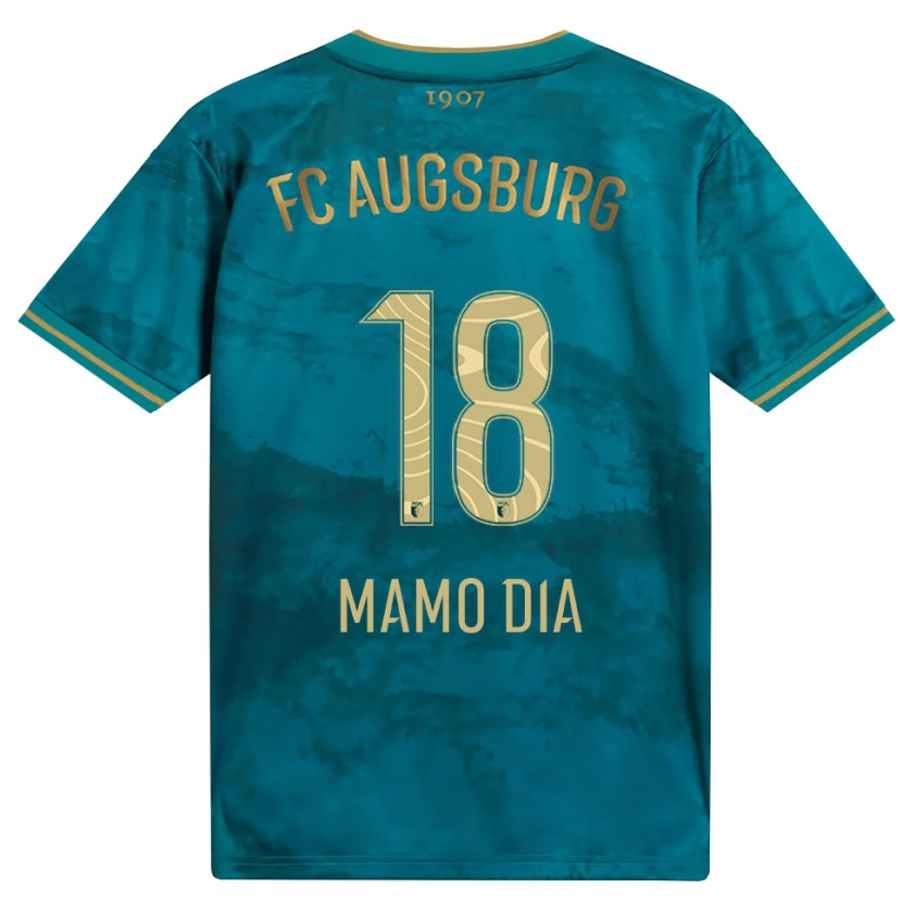 Danxen Kinder Amadou Mamo Dia #18 Grün Braun Auswärtstrikot Trikot 2026/27 T-Shirt Schweiz