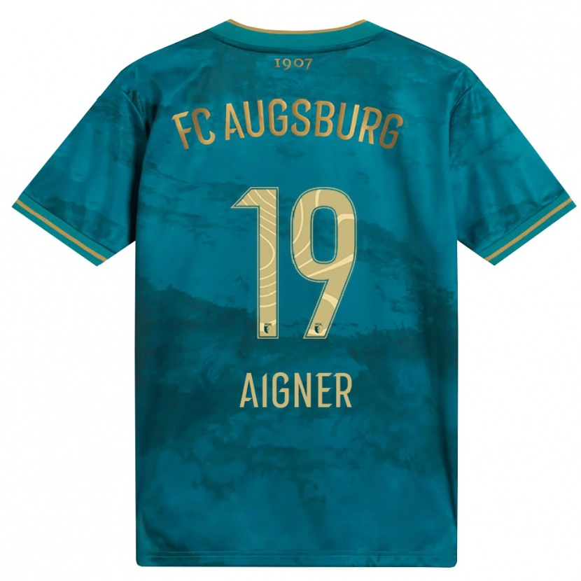 Danxen Kinder Lukas Aigner #19 Grün Braun Auswärtstrikot Trikot 2026/27 T-Shirt Schweiz