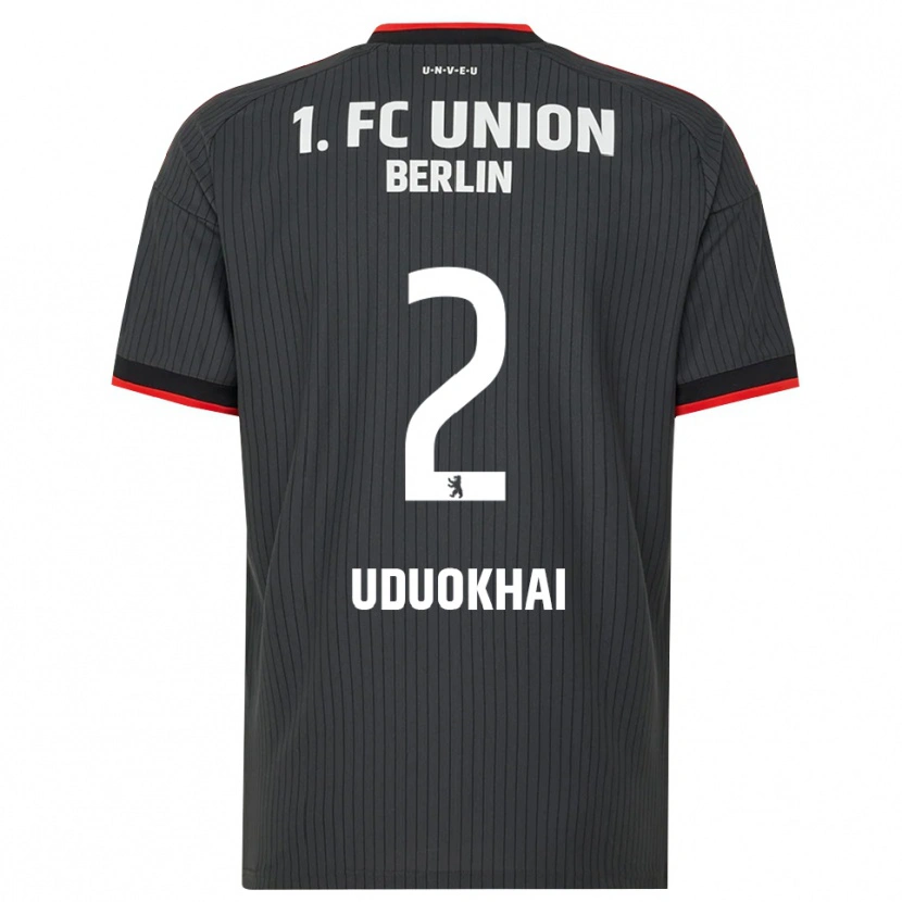 Danxen Kinder Felix Uduokhai #2 Schwarz Weiß Rot Auswärtstrikot Trikot 2026/27 T-Shirt Schweiz