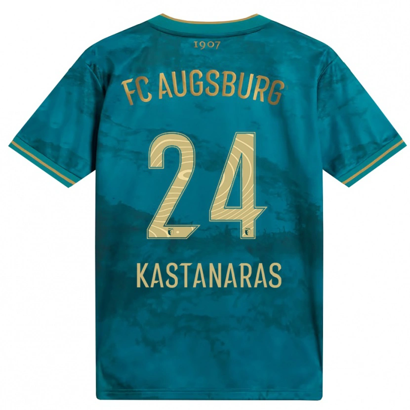 Danxen Kinder Thomas Kastanaras #24 Grün Braun Auswärtstrikot Trikot 2026/27 T-Shirt Schweiz