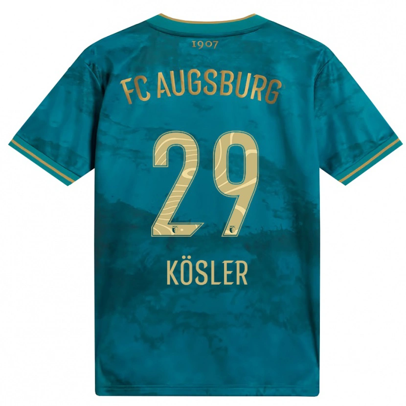 Danxen Kinder Maximilian Kösler #29 Grün Braun Auswärtstrikot Trikot 2026/27 T-Shirt Schweiz