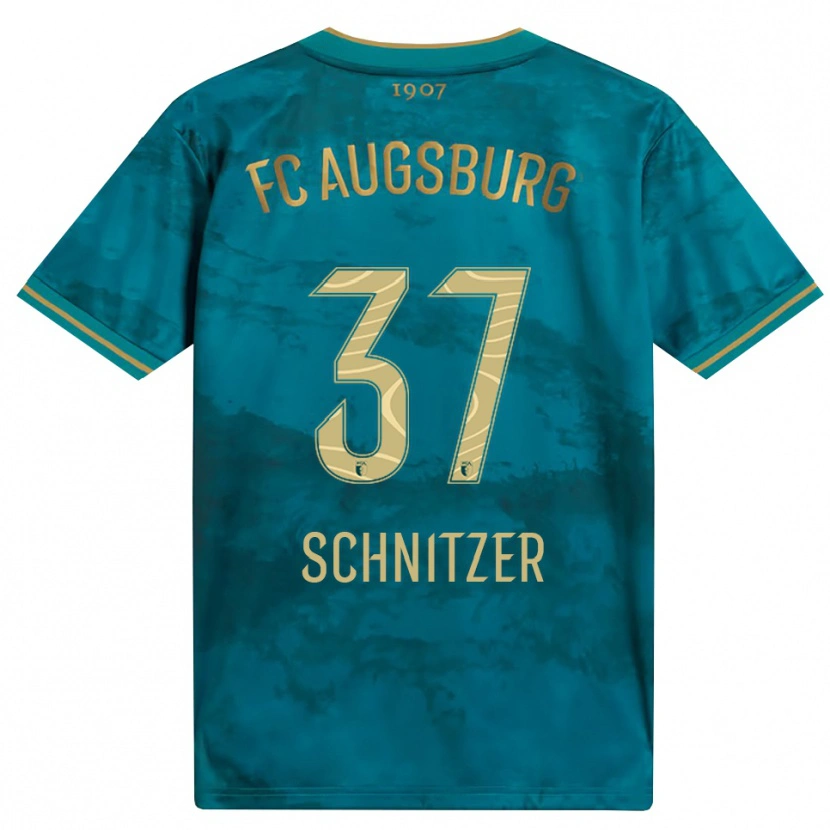 Danxen Kinder Tim Schnitzer #37 Grün Braun Auswärtstrikot Trikot 2026/27 T-Shirt Schweiz