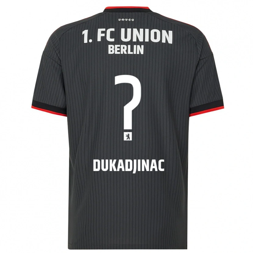 Danxen Kinder Tarik Dukadjinac #0 Schwarz Weiß Rot Auswärtstrikot Trikot 2026/27 T-Shirt Schweiz