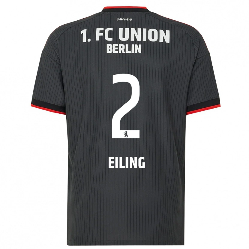 Danxen Kinder Phillip Eiling #2 Schwarz Weiß Rot Auswärtstrikot Trikot 2026/27 T-Shirt Schweiz