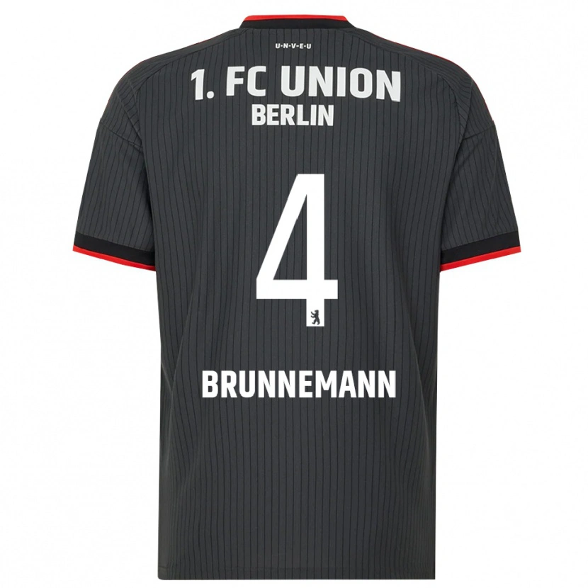 Danxen Kinder Laurenz Brunnemann #4 Schwarz Weiß Rot Auswärtstrikot Trikot 2026/27 T-Shirt Schweiz