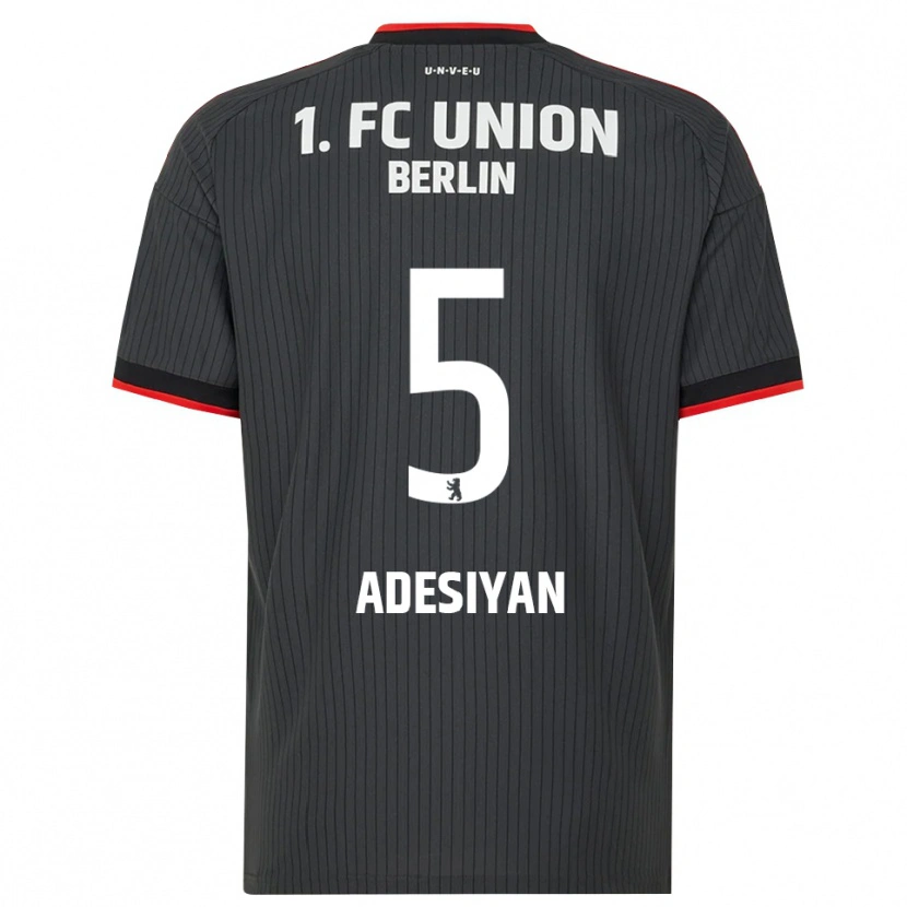 Danxen Kinder Olufemi Adesiyan #5 Schwarz Weiß Rot Auswärtstrikot Trikot 2026/27 T-Shirt Schweiz