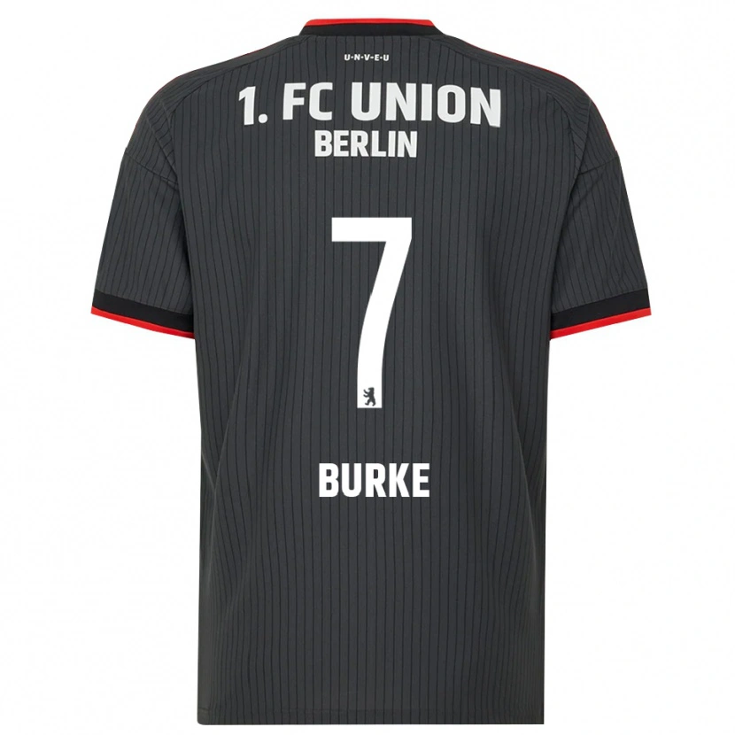 Danxen Kinder Oliver Burke #7 Schwarz Weiß Rot Auswärtstrikot Trikot 2026/27 T-Shirt Schweiz