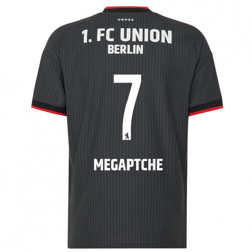 Danxen Kinder Yann Megaptche #7 Schwarz Weiß Rot Auswärtstrikot Trikot 2026/27 T-Shirt Schweiz