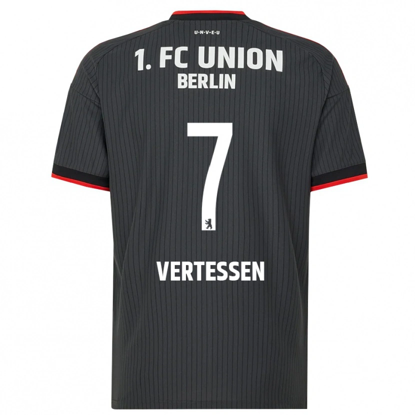 Danxen Kinder Yorbe Vertessen #7 Schwarz Weiß Rot Auswärtstrikot Trikot 2026/27 T-Shirt Schweiz
