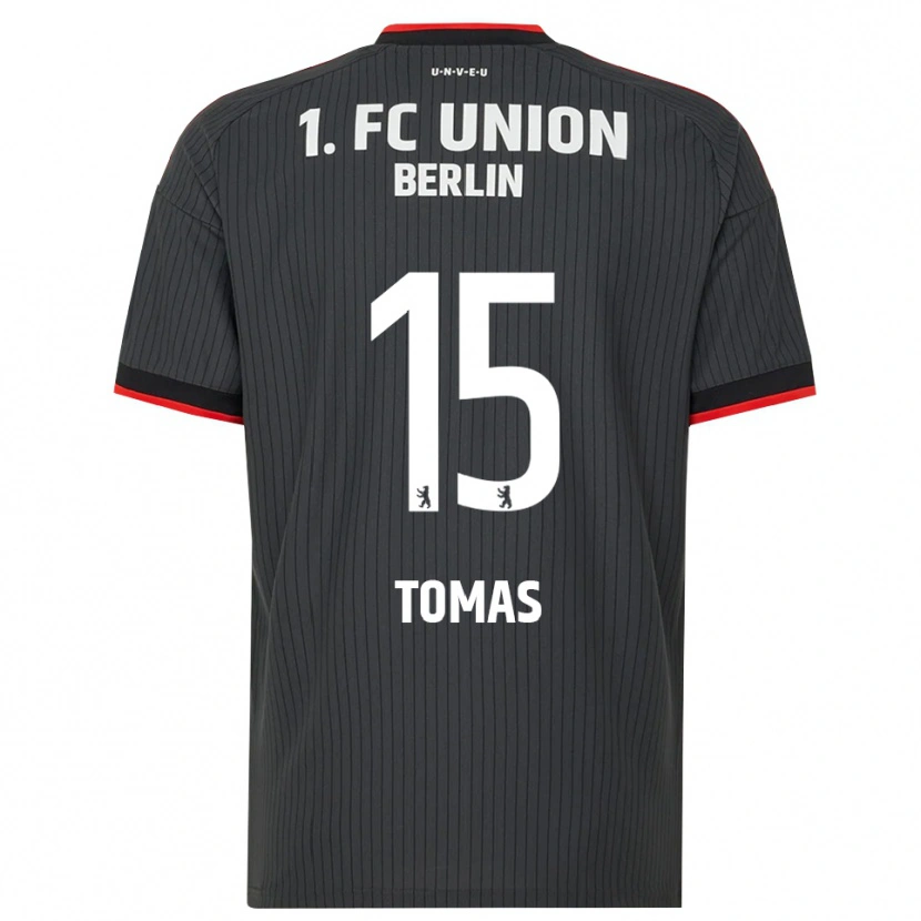 Danxen Kinder Milos Tomas #15 Schwarz Weiß Rot Auswärtstrikot Trikot 2026/27 T-Shirt Schweiz