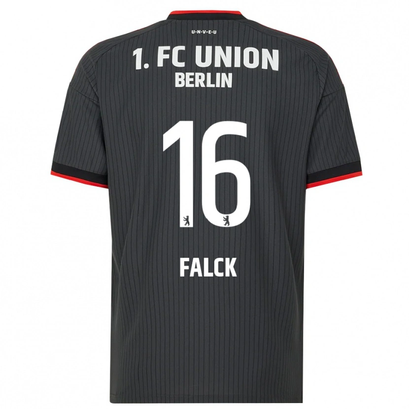 Danxen Kinder Johan Falck #16 Schwarz Weiß Rot Auswärtstrikot Trikot 2026/27 T-Shirt Schweiz