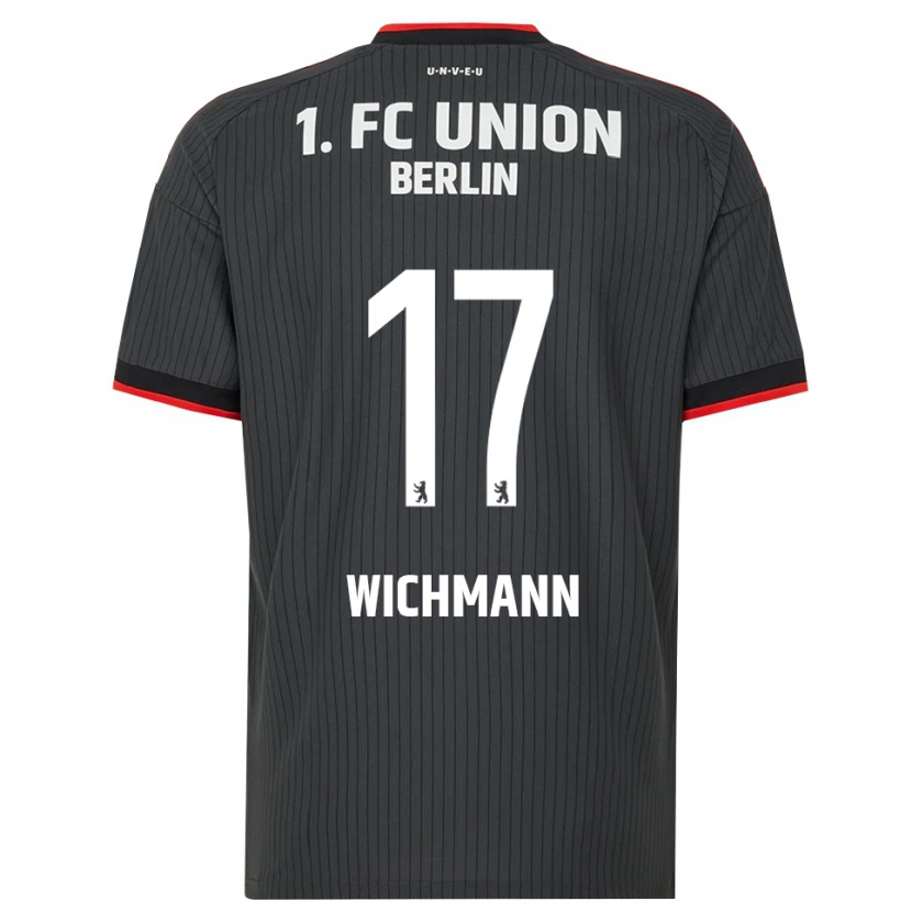 Danxen Kinder Julius Wichmann #17 Schwarz Weiß Rot Auswärtstrikot Trikot 2026/27 T-Shirt Schweiz