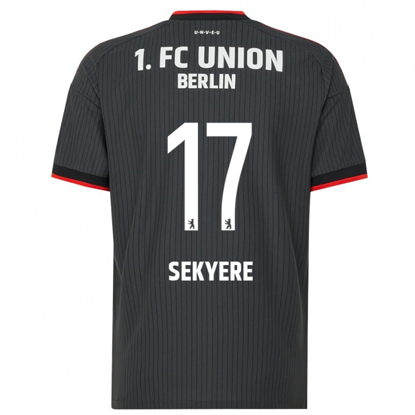 Danxen Kinder Anderson Sekyere #17 Schwarz Weiß Rot Auswärtstrikot Trikot 2026/27 T-Shirt Schweiz