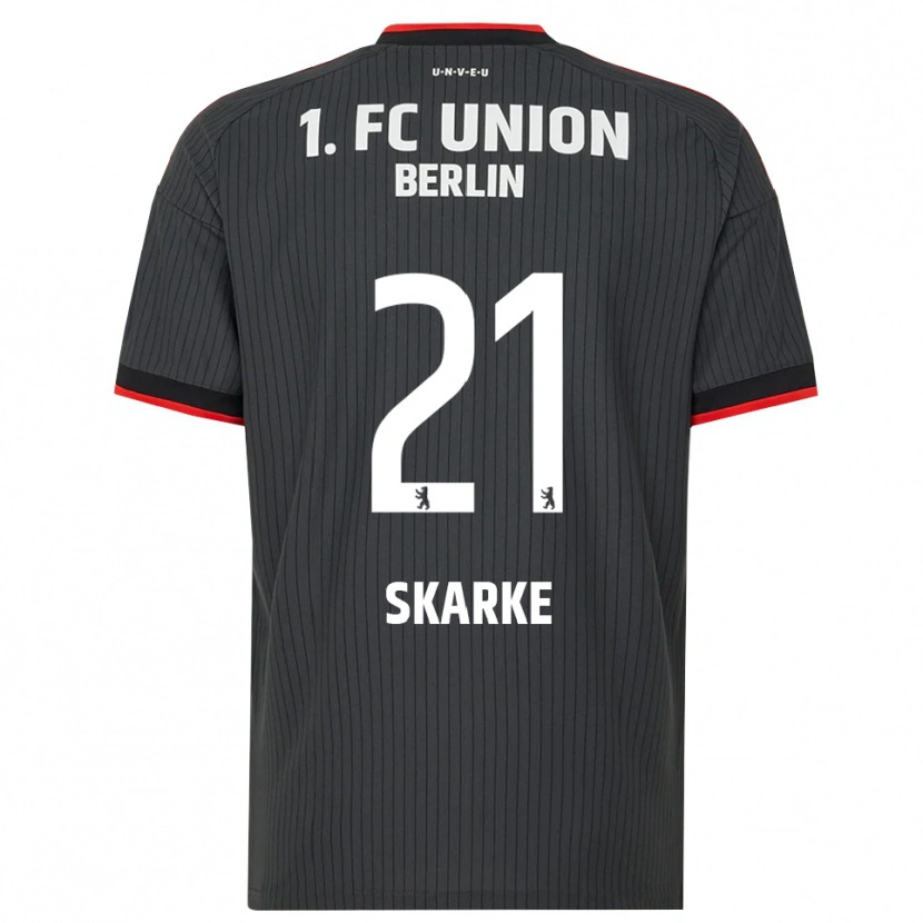 Danxen Kinder Tim Skarke #21 Schwarz Weiß Rot Auswärtstrikot Trikot 2026/27 T-Shirt Schweiz