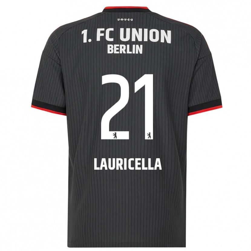 Danxen Kinder Guiseppe Lauricella #21 Schwarz Weiß Rot Auswärtstrikot Trikot 2026/27 T-Shirt Schweiz