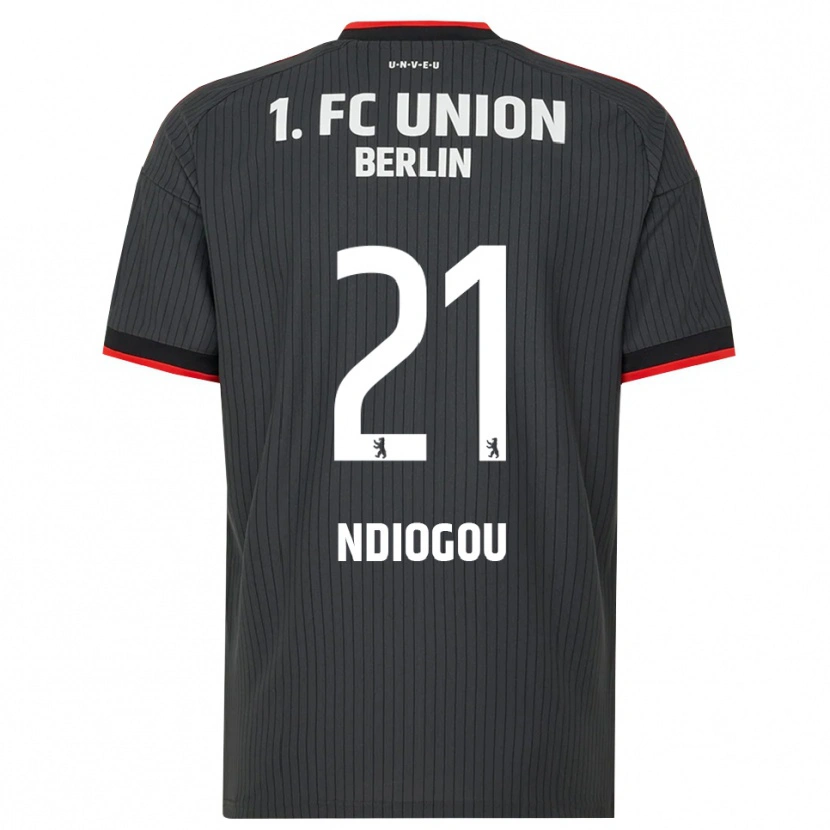 Danxen Kinder Pape-Omar Ndiogou #21 Schwarz Weiß Rot Auswärtstrikot Trikot 2026/27 T-Shirt Schweiz