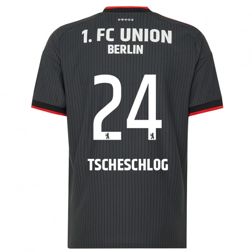 Danxen Kinder Jonas Tscheschlog #24 Schwarz Weiß Rot Auswärtstrikot Trikot 2026/27 T-Shirt Schweiz