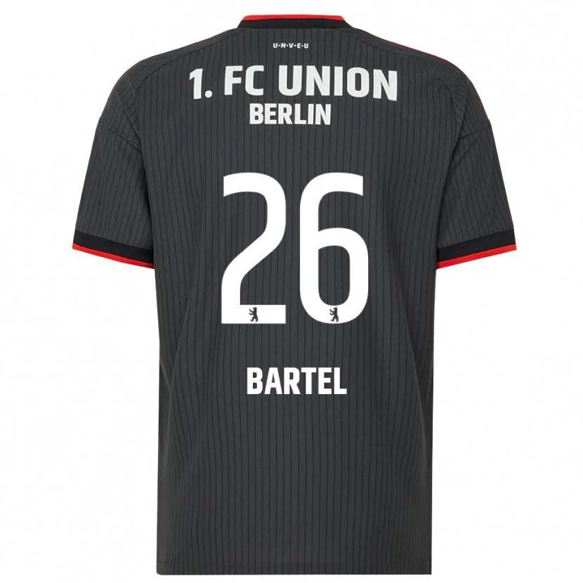 Danxen Kinder Oskar Bartel #26 Schwarz Weiß Rot Auswärtstrikot Trikot 2026/27 T-Shirt Schweiz