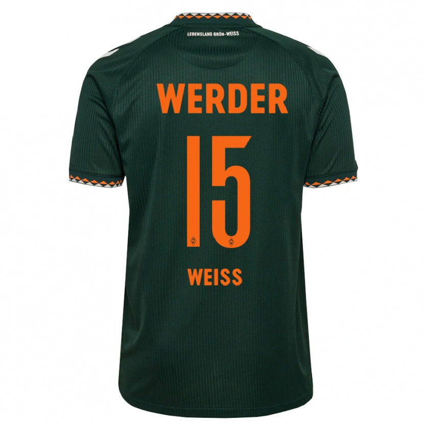 Danxen Kinder Michelle Weiß #15 Dunkelgrün Orange Weiß Auswärtstrikot Trikot 2026/27 T-Shirt Schweiz