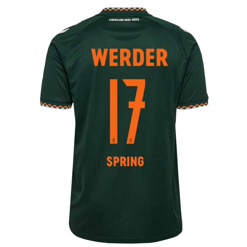 Danxen Kinder Ole Spring #17 Dunkelgrün Orange Weiß Auswärtstrikot Trikot 2026/27 T-Shirt Schweiz