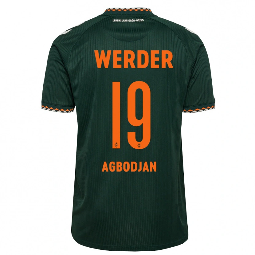 Danxen Kinder Dorian Agbodjan #19 Dunkelgrün Orange Weiß Auswärtstrikot Trikot 2026/27 T-Shirt Schweiz
