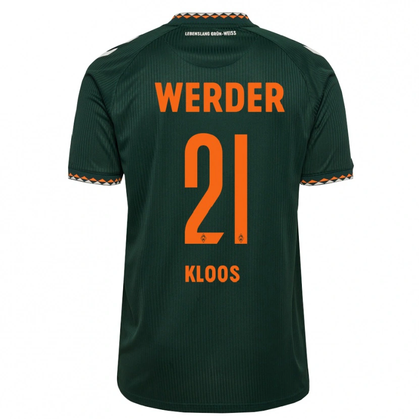 Danxen Kinder Arthur Kloos #21 Dunkelgrün Orange Weiß Auswärtstrikot Trikot 2026/27 T-Shirt Schweiz