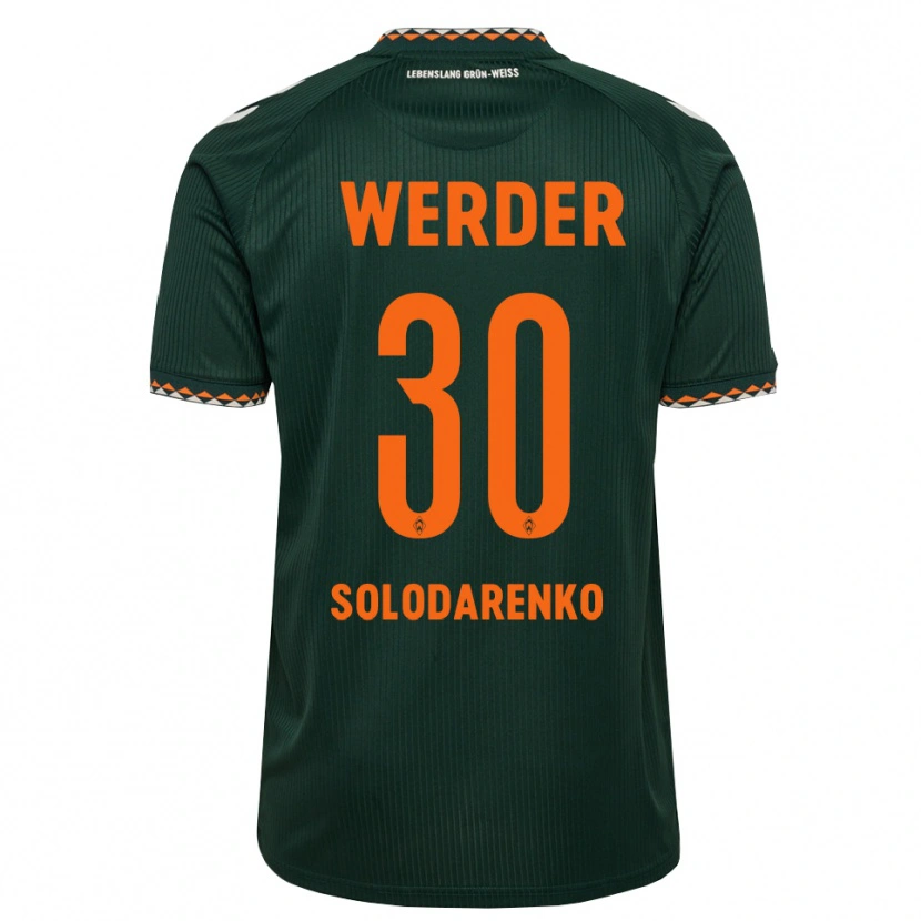 Danxen Kinder Timofiy Solodarenko #30 Dunkelgrün Orange Weiß Auswärtstrikot Trikot 2026/27 T-Shirt Schweiz
