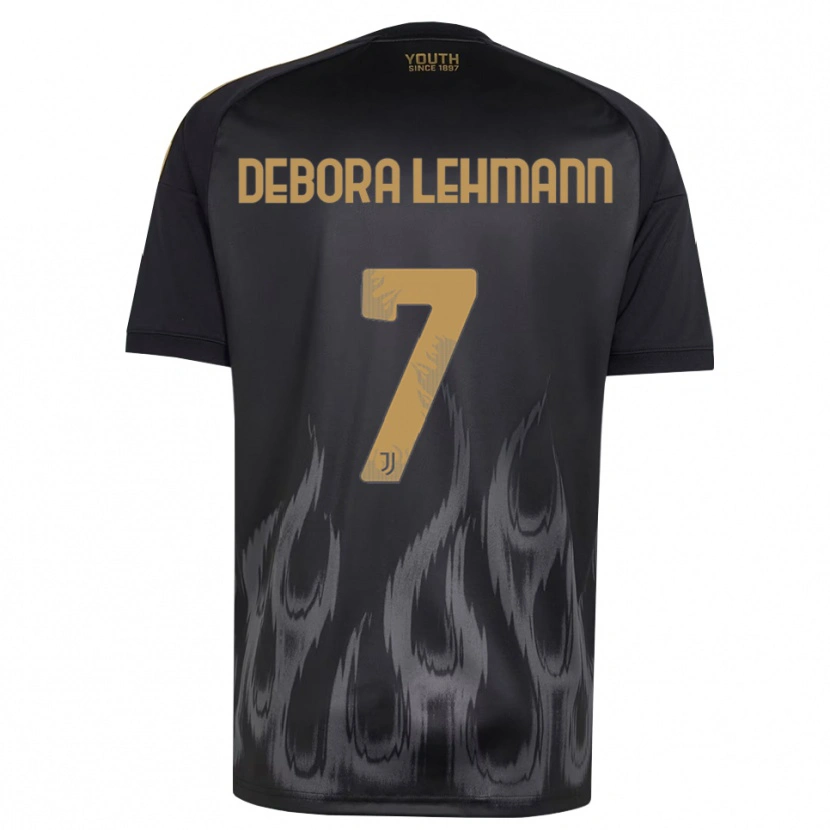 Danxen Kinder Alisha Debora Lehmann #7 Schwarz Braun Ausweichtrikot Trikot 2026/27 T-Shirt Schweiz