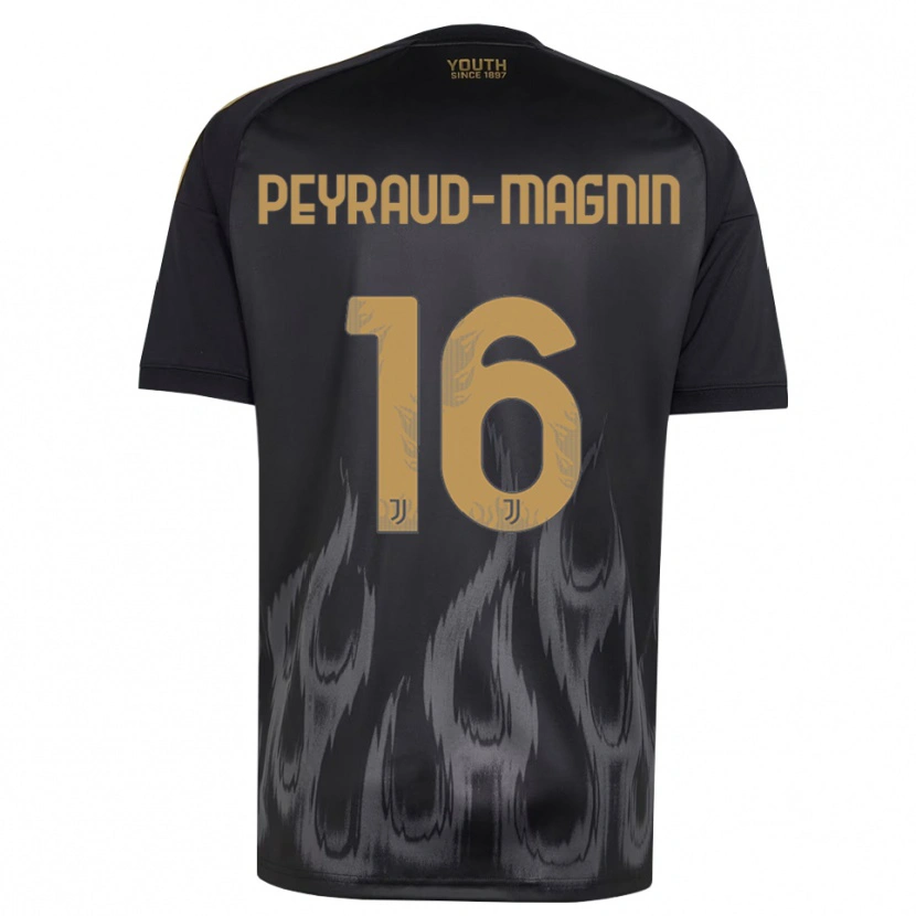 Danxen Kinder Pauline Peyraud-Magnin #16 Schwarz Braun Ausweichtrikot Trikot 2026/27 T-Shirt Schweiz