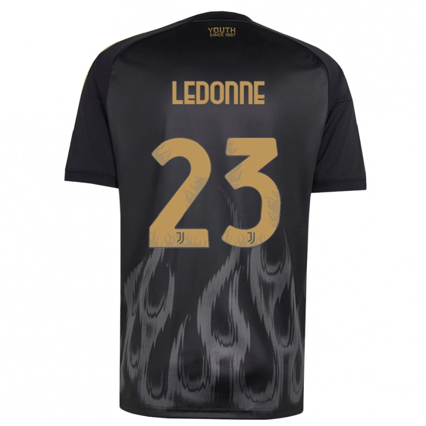 Danxen Kinder Nicolo Ledonne #23 Schwarz Braun Ausweichtrikot Trikot 2026/27 T-Shirt Schweiz