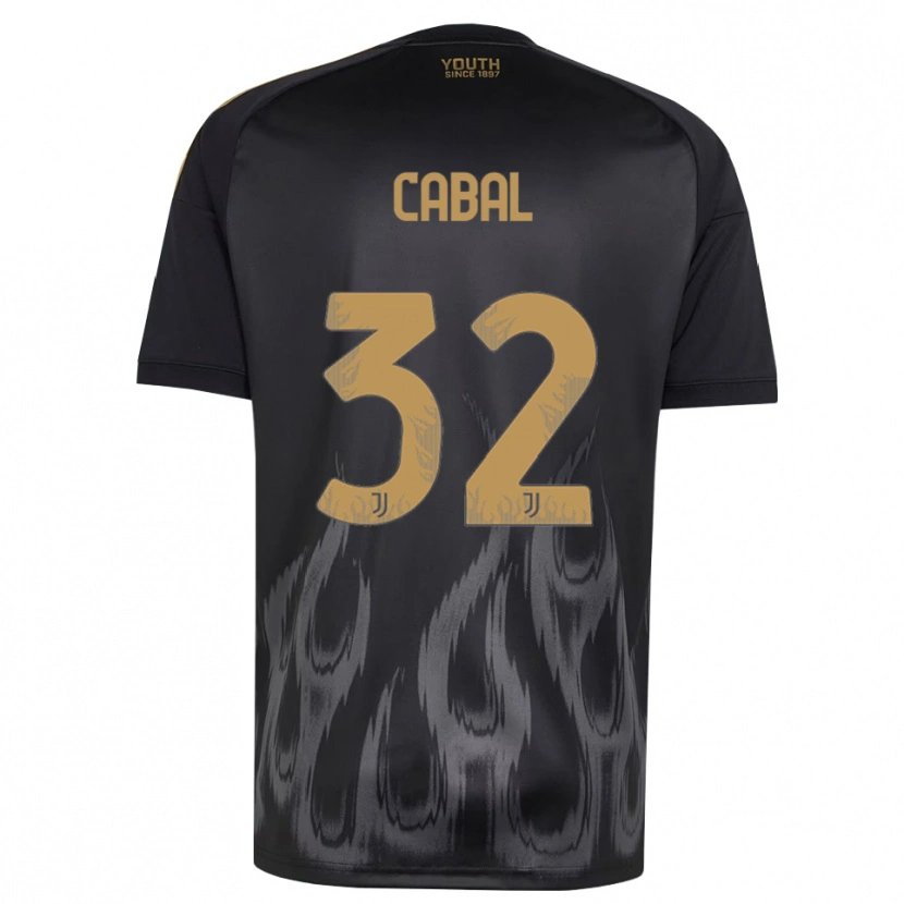 Danxen Kinder Juan Cabal #32 Schwarz Braun Ausweichtrikot Trikot 2026/27 T-Shirt Schweiz