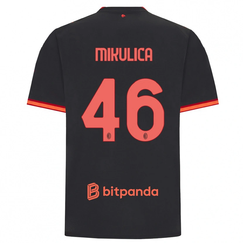 Danxen Kinder Petra Mikulica #46 Schwarz Rot Ausweichtrikot Trikot 2026/27 T-Shirt Schweiz
