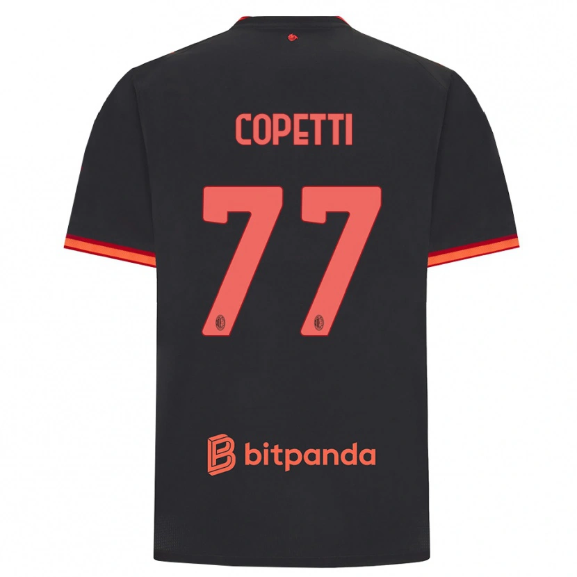 Danxen Kinder Matilde Copetti #77 Schwarz Rot Ausweichtrikot Trikot 2026/27 T-Shirt Schweiz