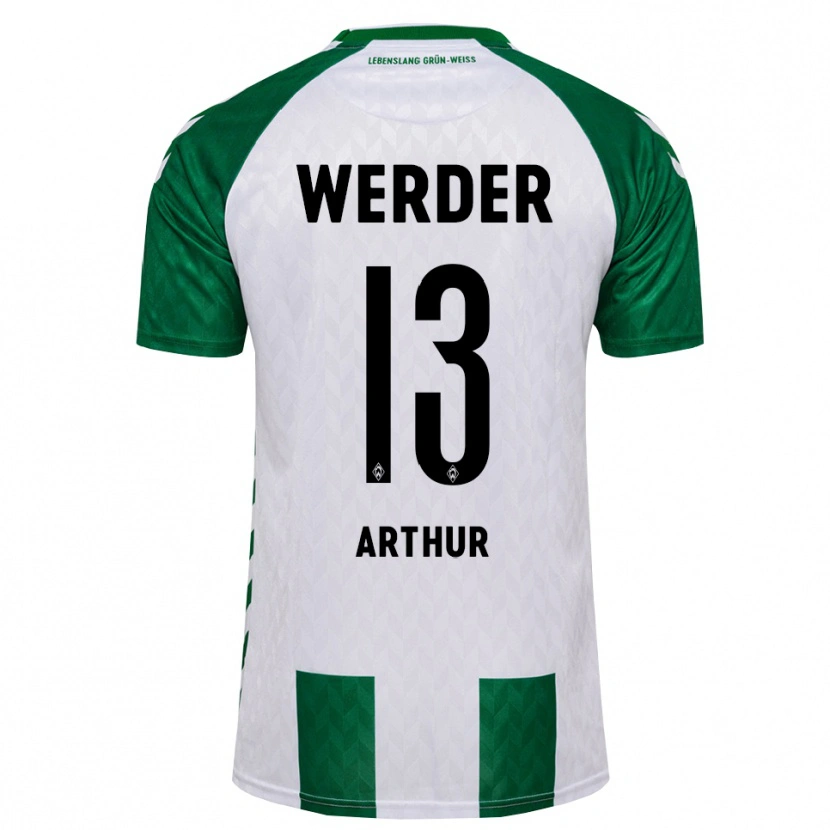 Danxen Kinder Arthur Augusto De Matos Soares #13 Grün Weiß Heimtrikot Trikot 2026/27 T-Shirt Schweiz
