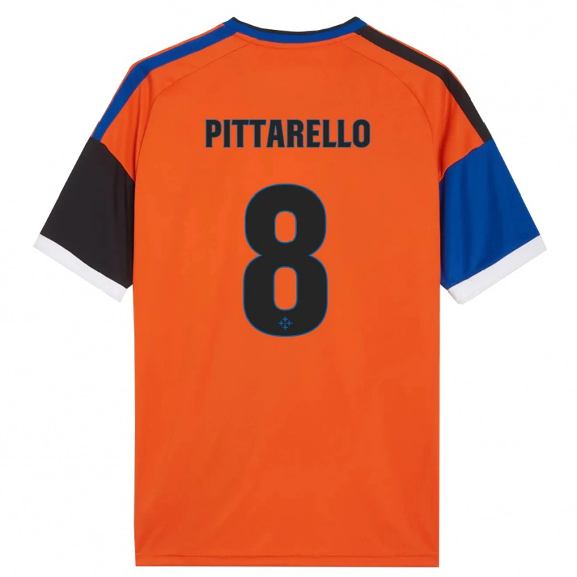 Danxen Kinder Filippo Pittarello #8 Orange Blau Schwarz Weiß Auswärtstrikot Trikot 2026/27 T-Shirt Schweiz