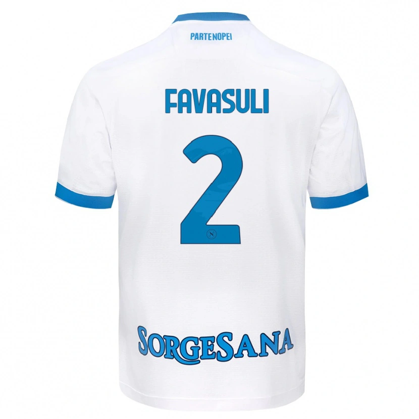 Danxen Kinder Costantino Favasuli #2 Weiß Hellblau Auswärtstrikot Trikot 2026/27 T-Shirt Schweiz