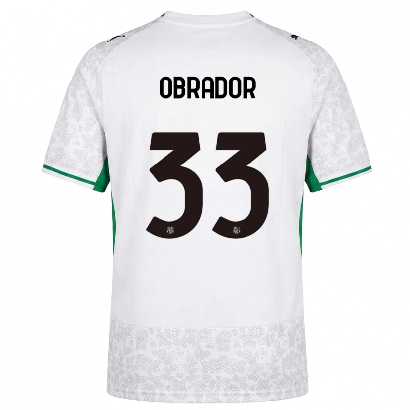 Danxen Herren Rafa Obrador #33 Weiß Schwarz Grün Auswärtstrikot Trikot 2026/27 T-Shirt Schweiz
