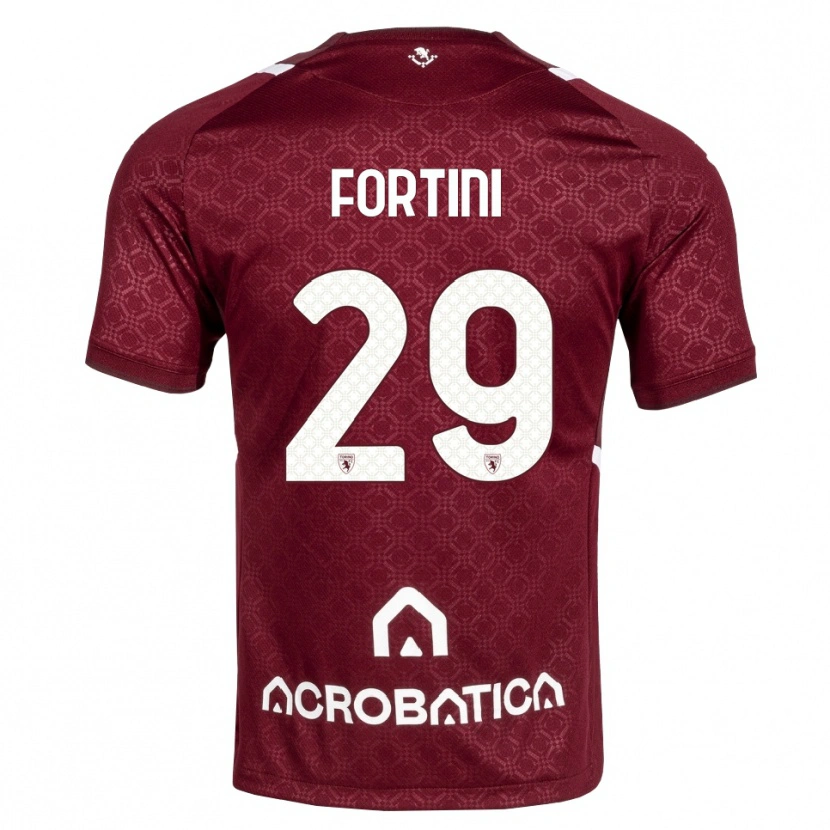 Danxen Herren Niccolò Fortini #29 Burgund Weiß Heimtrikot Trikot 2026/27 T-Shirt Schweiz