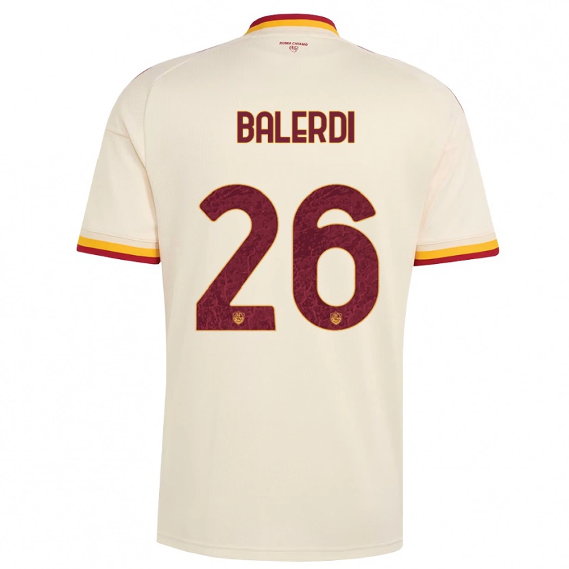 Danxen Herren Leonardo Balerdi #26 Champagner Rot Gelb Auswärtstrikot Trikot 2026/27 T-Shirt Schweiz