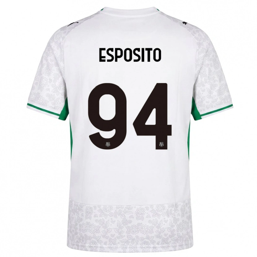 Danxen Herren Sebastiano Esposito #94 Weiß Schwarz Grün Auswärtstrikot Trikot 2026/27 T-Shirt Schweiz