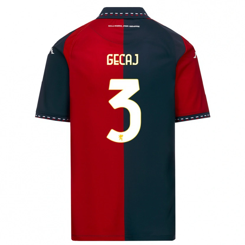 Danxen Herren Kris Gecaj #3 Rot Schwarz Weiß Heimtrikot Trikot 2026/27 T-Shirt Schweiz