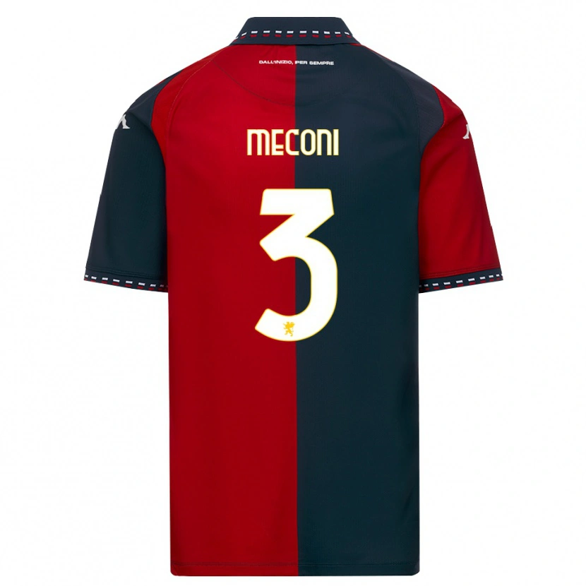 Danxen Herren Edoardo Meconi #3 Rot Schwarz Weiß Heimtrikot Trikot 2026/27 T-Shirt Schweiz