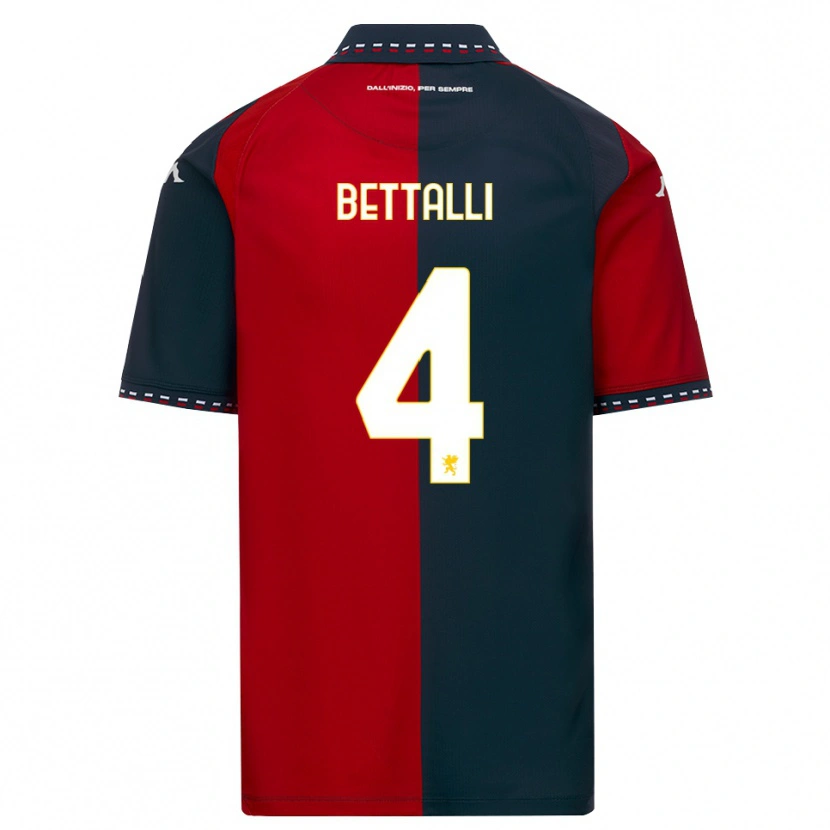 Danxen Herren Giorgia Bettalli #4 Rot Schwarz Weiß Heimtrikot Trikot 2026/27 T-Shirt Schweiz