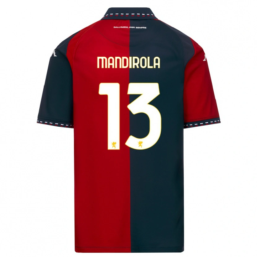 Danxen Herren Gabriele Mandirola #13 Rot Schwarz Weiß Heimtrikot Trikot 2026/27 T-Shirt Schweiz