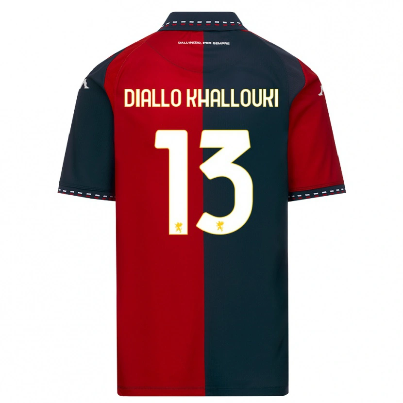 Danxen Herren Siaka Diallo Khallouki #13 Rot Schwarz Weiß Heimtrikot Trikot 2026/27 T-Shirt Schweiz