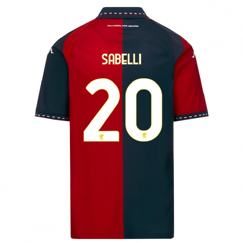 Danxen Herren Stefano Sabelli #20 Rot Schwarz Weiß Heimtrikot Trikot 2026/27 T-Shirt Schweiz
