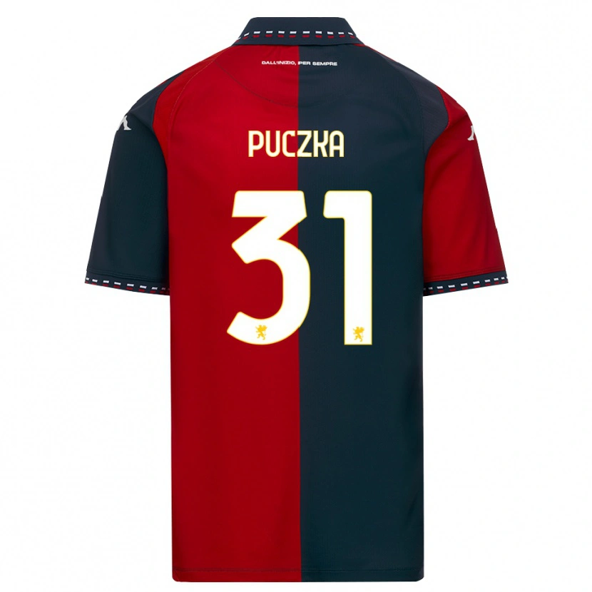 Danxen Herren David Puczka #31 Rot Schwarz Weiß Heimtrikot Trikot 2026/27 T-Shirt Schweiz