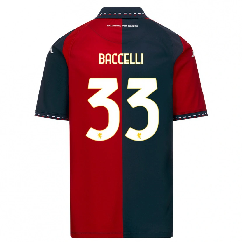 Danxen Herren Pietro Baccelli #33 Rot Schwarz Weiß Heimtrikot Trikot 2026/27 T-Shirt Schweiz