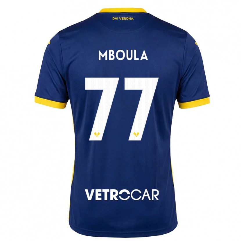 Danxen Herren Jordi Mboula #77 Königsblau Gelb Weiß Heimtrikot Trikot 2026/27 T-Shirt Schweiz